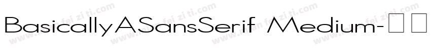 BasicallyASansSerif Medium字体转换